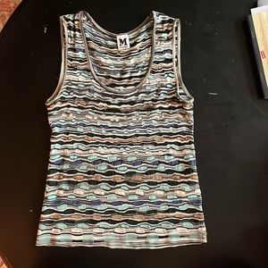 M MISSONI scoop neck top.